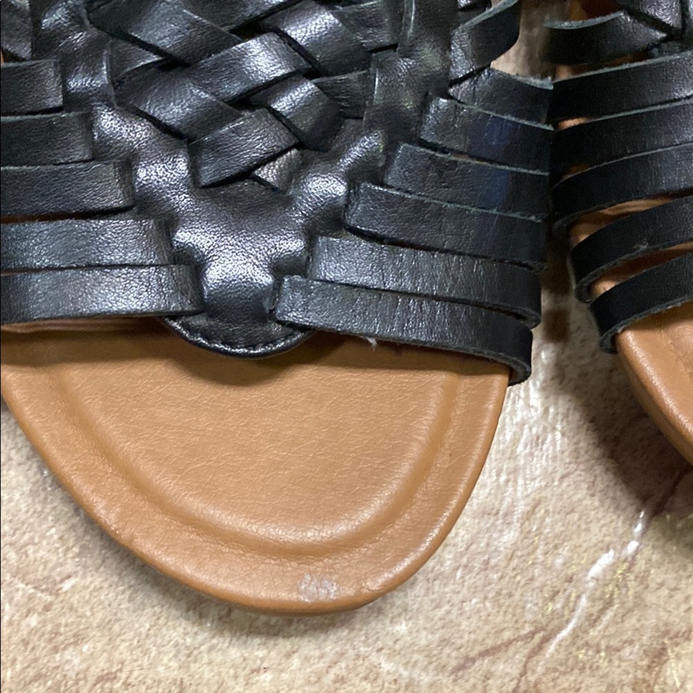 Sofft Black Braided Leather Sandals for Casual Elegance Size 6 M - Picture 9 of 10